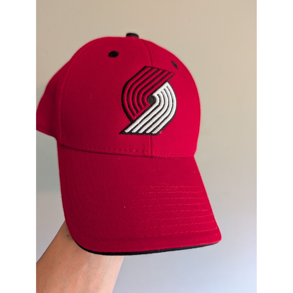 NBA Portland Trail Blazers Fan Favorite Red Black Adjustable Baseball Hat Cap
